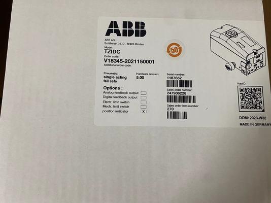 Bộ định vị van ABB V18345 với đầu ra 4-20mA, chuẩn IP67