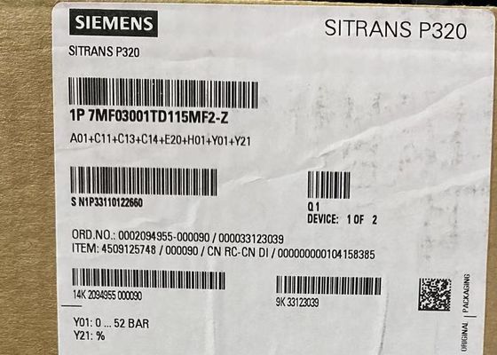 7MF0300-1TD1-5MF2-Z A00+E00+C11+H02 Máy truyền áp suất đo SIEMENS