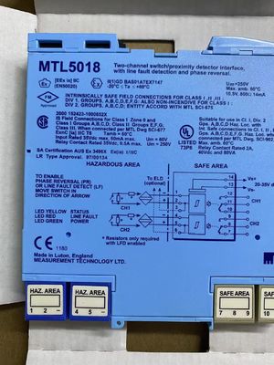 MTL5018 MTL Thiết bị cảm biến gần giao diện Số kênh 2
