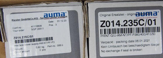Auma Z014.235C-01 Bộ phận phụ tùng sửa chữa và thay thế