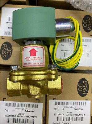 8222G002LT ASCO Solenoid Valve 120/60 10/50 Series 8222 2 Way