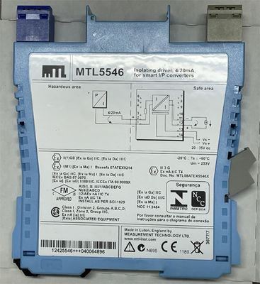 MTL5546 MTL Động cơ cô lập cho 4 ′′ 20mA HART® Valve Positioners với phát hiện lỗi đường