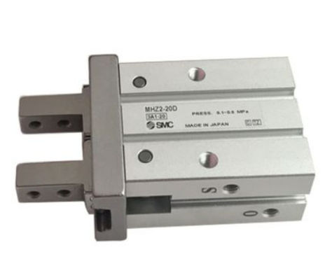 SMC Corporation MHZ2-20D Gripper, không khí, hoạt động đôi, kích thước lỗ: 20mm, song song 2 ngón tay, 0,1-0,7 MPa