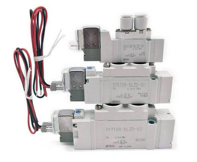 SMC SY5120-5G-01 Valve, Sol, SY5000 SOL/VALVE, RUBBER SEAL Điện áp định số 24 VDC