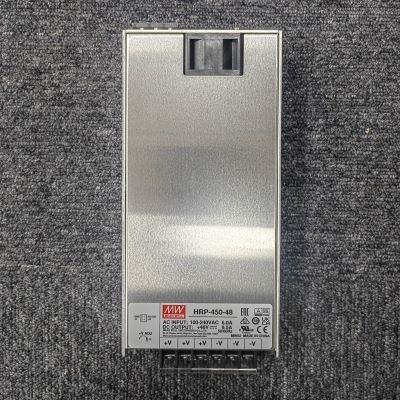 Trung bình HRP-450-48 48Vdc 9.5A PFC nguồn điện 8 đầu ra tương tự Cố gọn 100 mm x 100 mm x 100 mm Kích thước