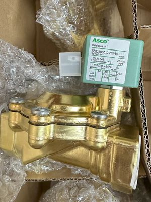 ASCO SCE238D008EMO.24/DC - Cơ thể đồng, EPDM, G1/2, 2/2 NC, Series 238 Valves Solenoid Pilot hoạt động được tích hợp trong Pilot