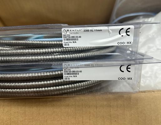 Cáp mở rộng Bently Nevada 330730-080-03-00 11 mm cho dải hệ số tỷ lệ 5 đến 1000 mV/g Không có bộ chuyển đổi Standoff