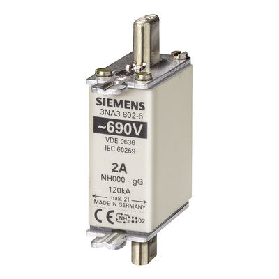 Phần tử cầu chì HRC Siemens 3NA3814-6 LV cho dải đo 30 bar và Mặt bích hình bầu dục trong quá trình vận hành