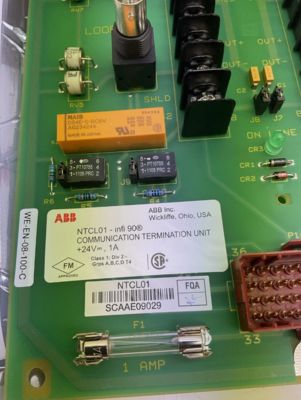 Khối đầu cuối liên kết truyền thông ABB NTCL01
