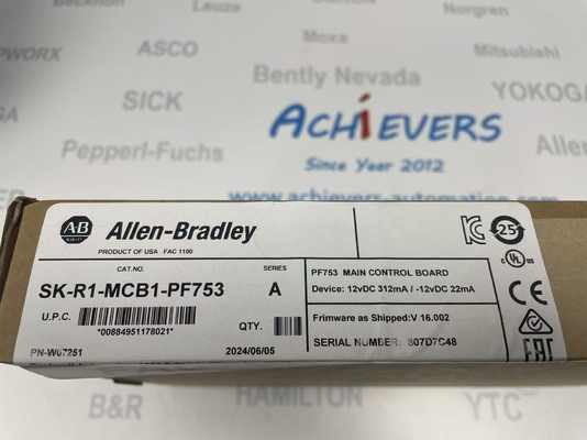 Bo mạch điều khiển chính AC 120/240 Volts, Phụ tùng Allen-Bradley SK-R1-MCB1-PF753 với Tín hiệu DC-OK