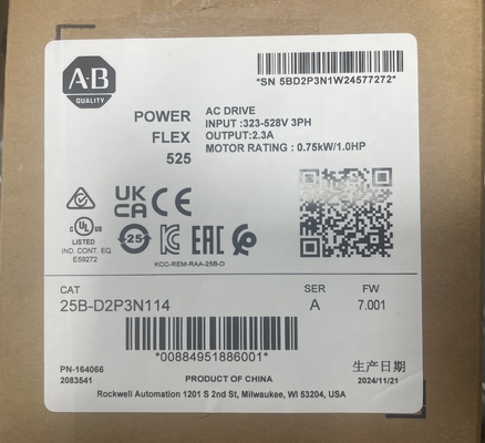 Bộ biến tần Allen-Bradley 25B-D017N114 có thể điều chỉnh tần số