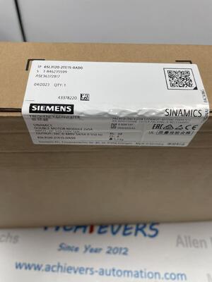 SIEMENS 6SL3120 - 2TE15 - 0AD0 compact dual - axis motor module