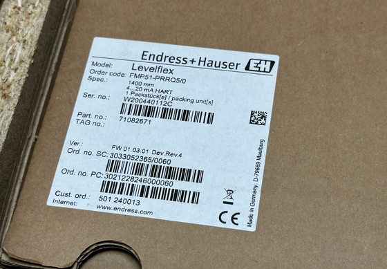 E+H FMP51-PRRQ5/0 Levelflex dẫn đường sóng radar mức truyền