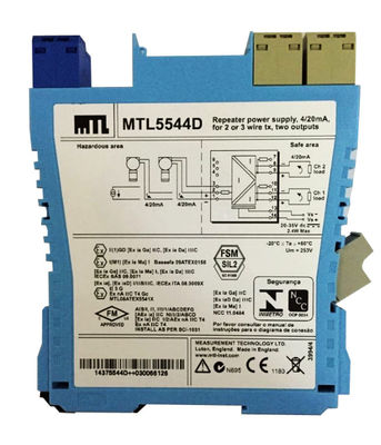 MTL5544D Nguồn cung cấp điện lặp lại MTL Instruments 4/20ma Cho 2 hoặc 3 máy phát dây hai đầu ra