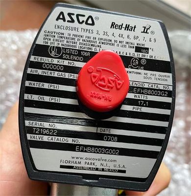 EFHB8003G002 NUMATICS Emerson ASCO Solenoid Valve Dòng chảy cao hoạt động trực tiếp 4 chiều