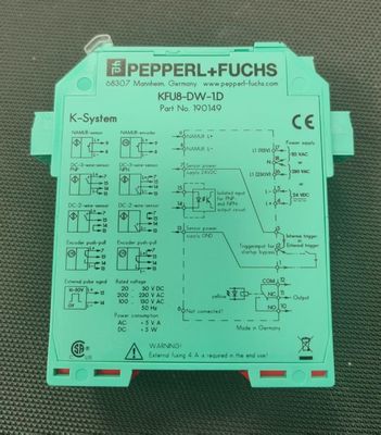 Pepperl + Fuchs Rotation Speed Monitor KFU8-DW-1.D với tần số chuyển đổi ≤ 10 Hz và kích thước mục tiêu 0,3 mm