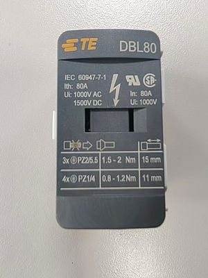 TE Connectivity / Entrelec DBL80 Power Distribution Blocks Lỗi tuyến tính 0,1% Tần số chuyển đổi ≤ 10 Hz Tiêu chuẩn công nghiệp