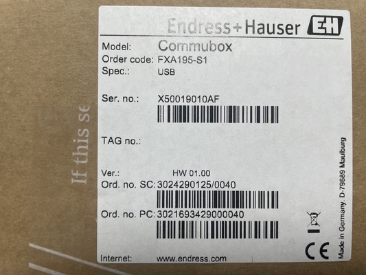 Modem USB/HART Endress Hauser FXA195-S1 với 2 giao diện Ethernet để giao tiếp liền mạch tại Đức