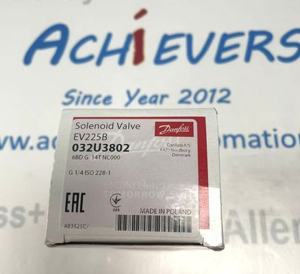 Danfoss Valve Solenoid, EV225B, Chức năng: NC, G, 1/2, 3 m3/h, PTFE 032U3805