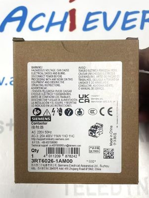 SIEMENS 3RT6026-1AM00 high-performance 3-pole AC contactor