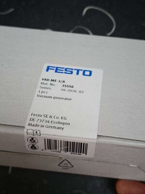 FESTO VAD-ME-38 Máy phát điện chân không, Máy phun khí